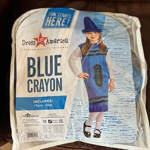 Dress Up  Blue Crayon Costume Halloween